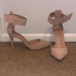 Nude Ankle Strap Heels size 9- Call It Spring
